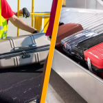 Baggage handler cautions travelers about potential for luggage to be lost or damaged for straightforward reason