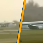 Frightening video captures plane’s wheel-less landing, and viewers notice one detail